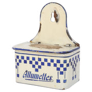 French Enamel Match Holder and Striker