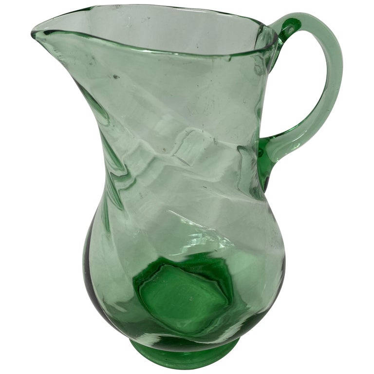 Small French Green Pitcher