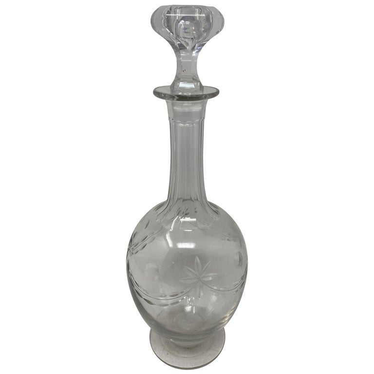 Antique French Decanter with Stopper