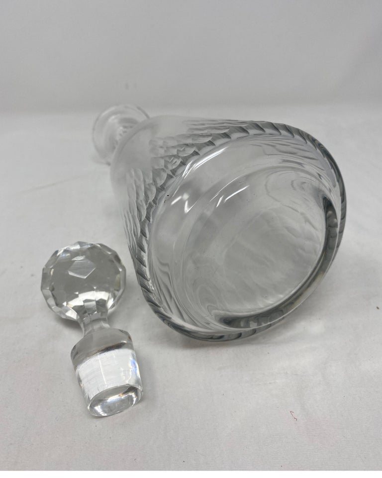 Antique Baccarat Crystal Carafe with Stopper