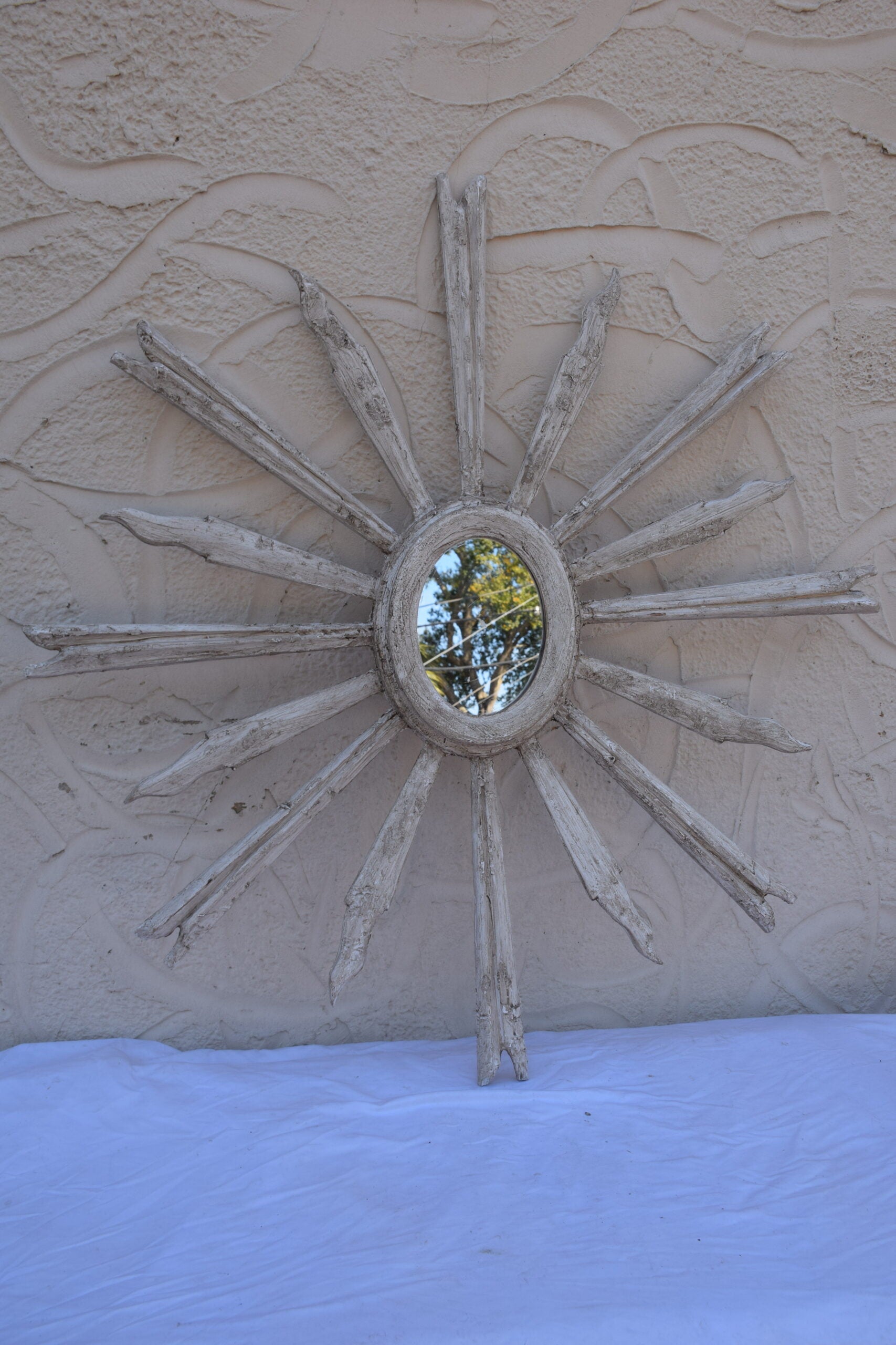 Painted Sunburst Mirror