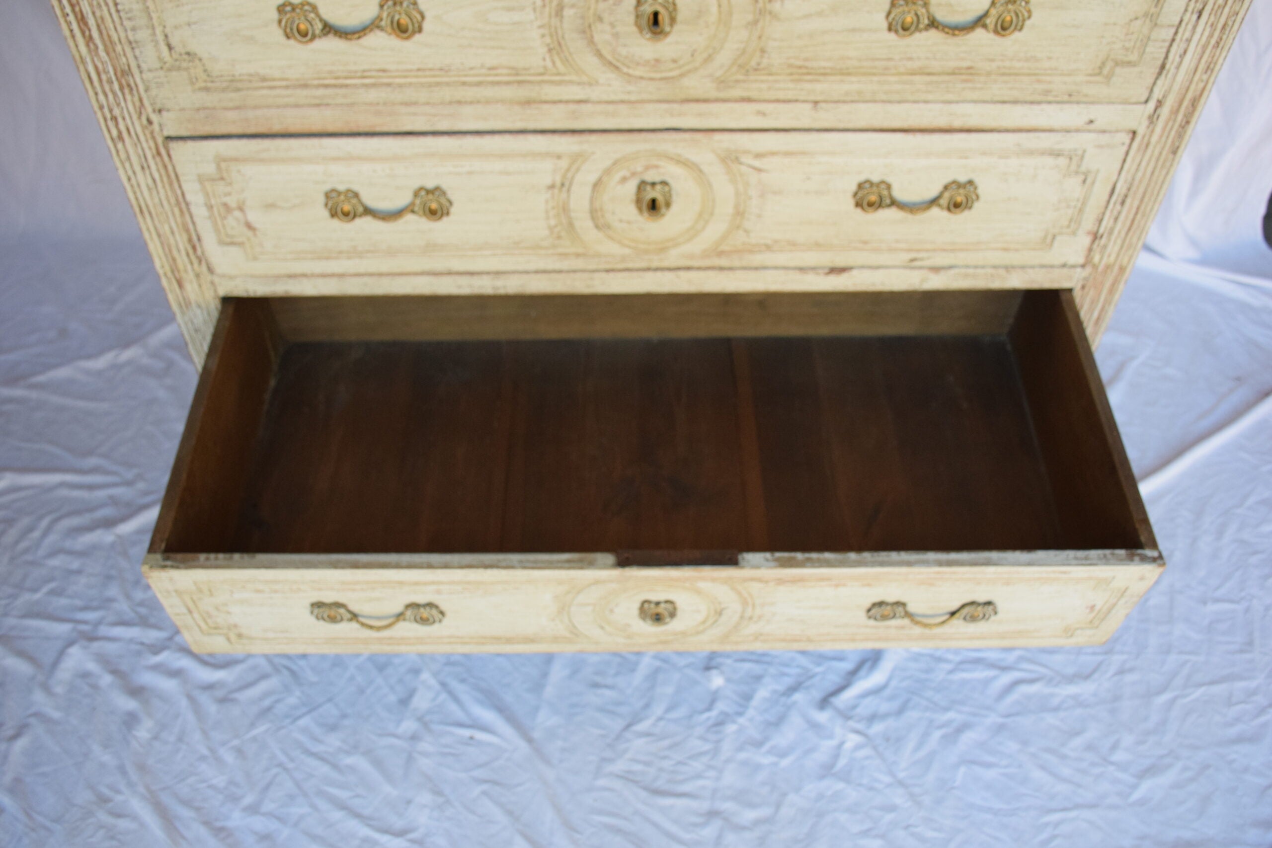 19th C. Louis XVI Painted Commode