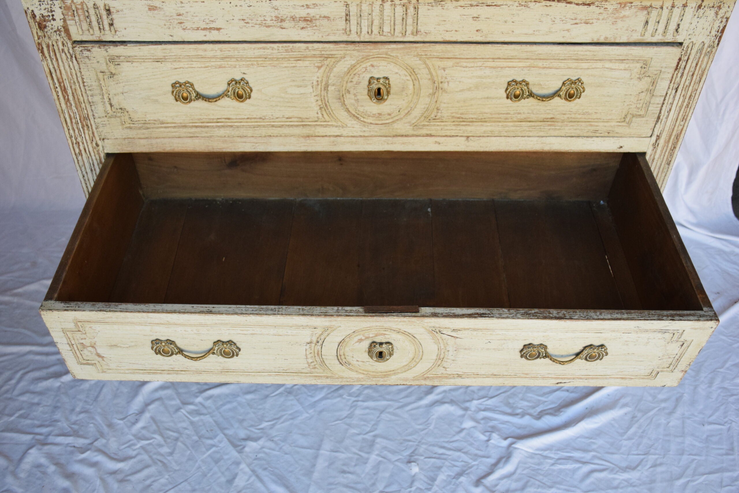 19th C. Louis XVI Painted Commode