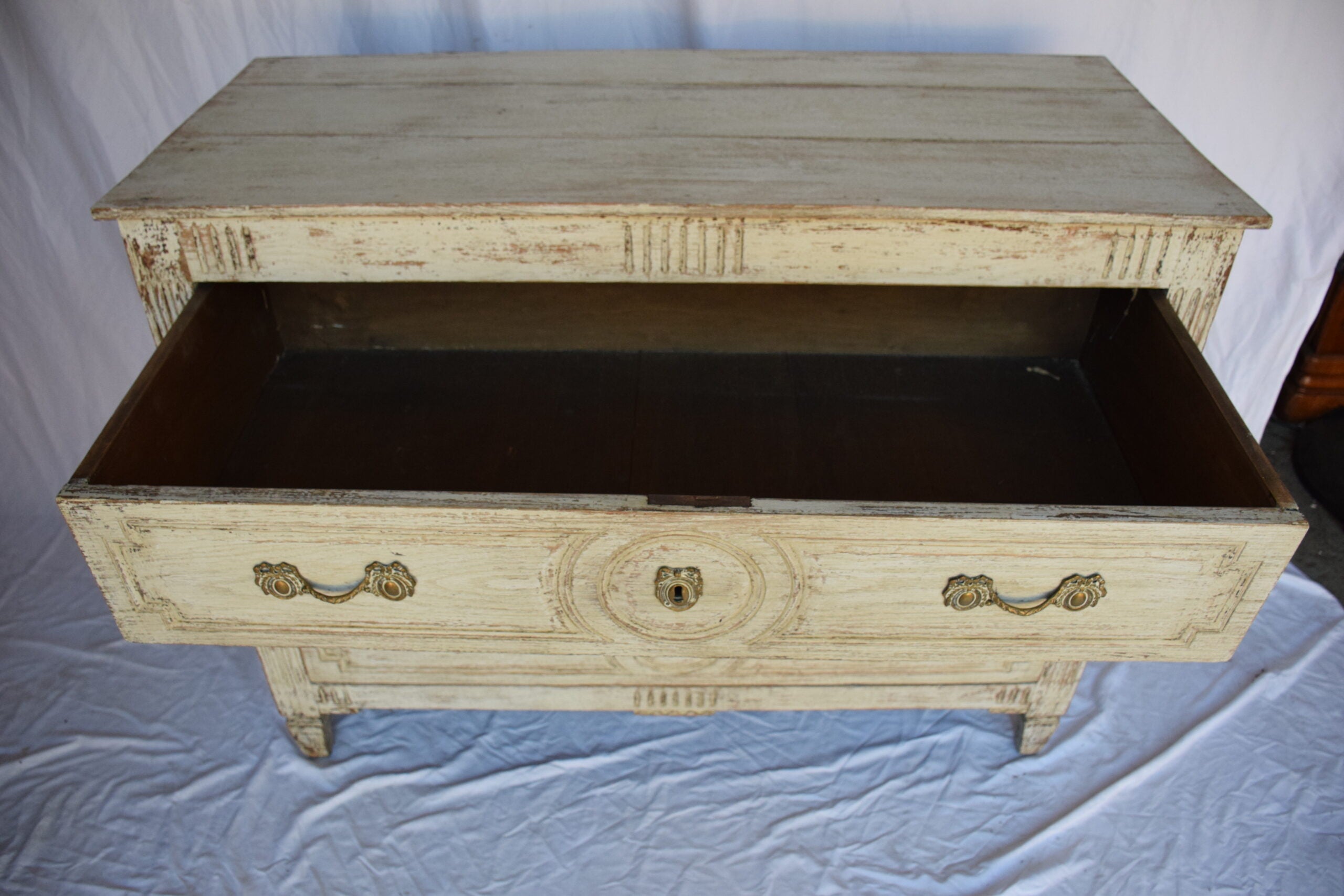 19th C. Louis XVI Painted Commode