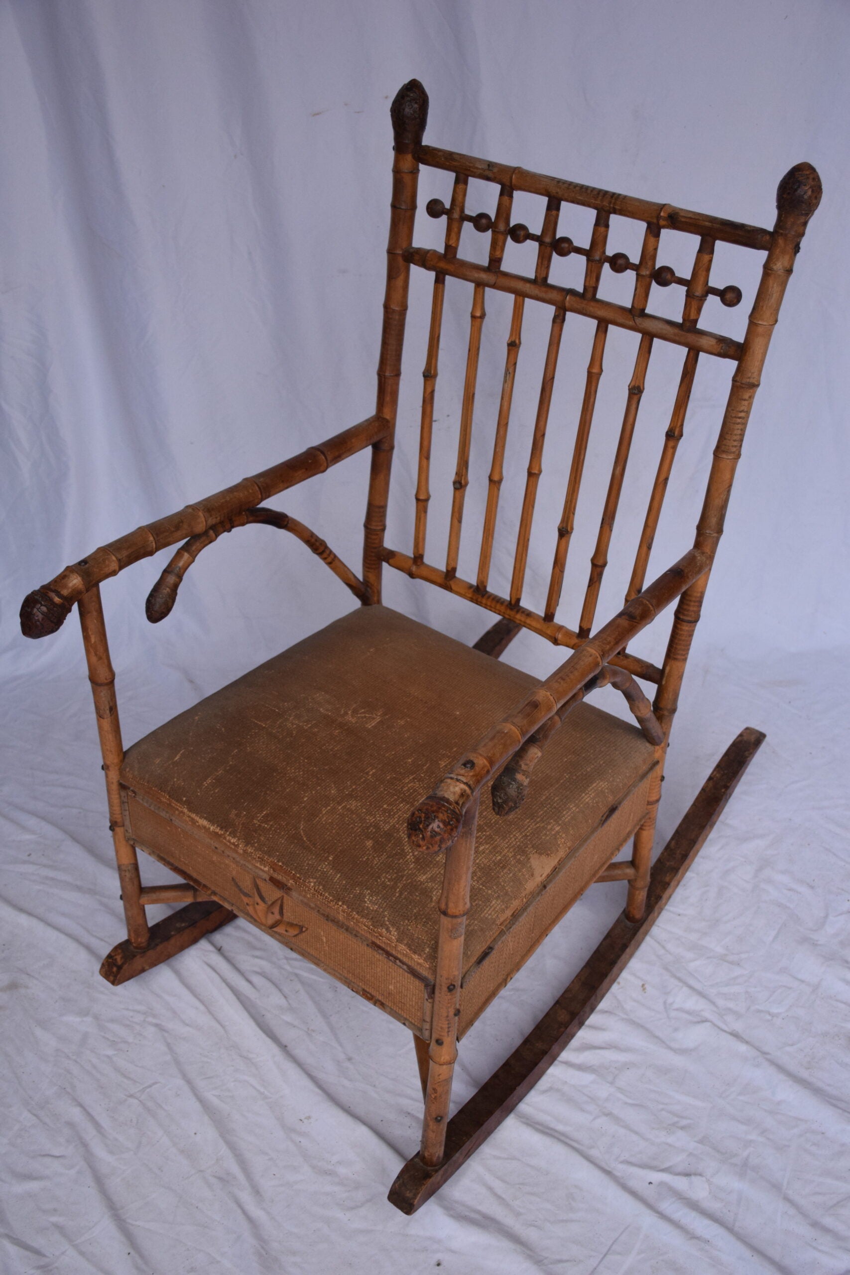 Edwardian Bamboo Rocking Chair