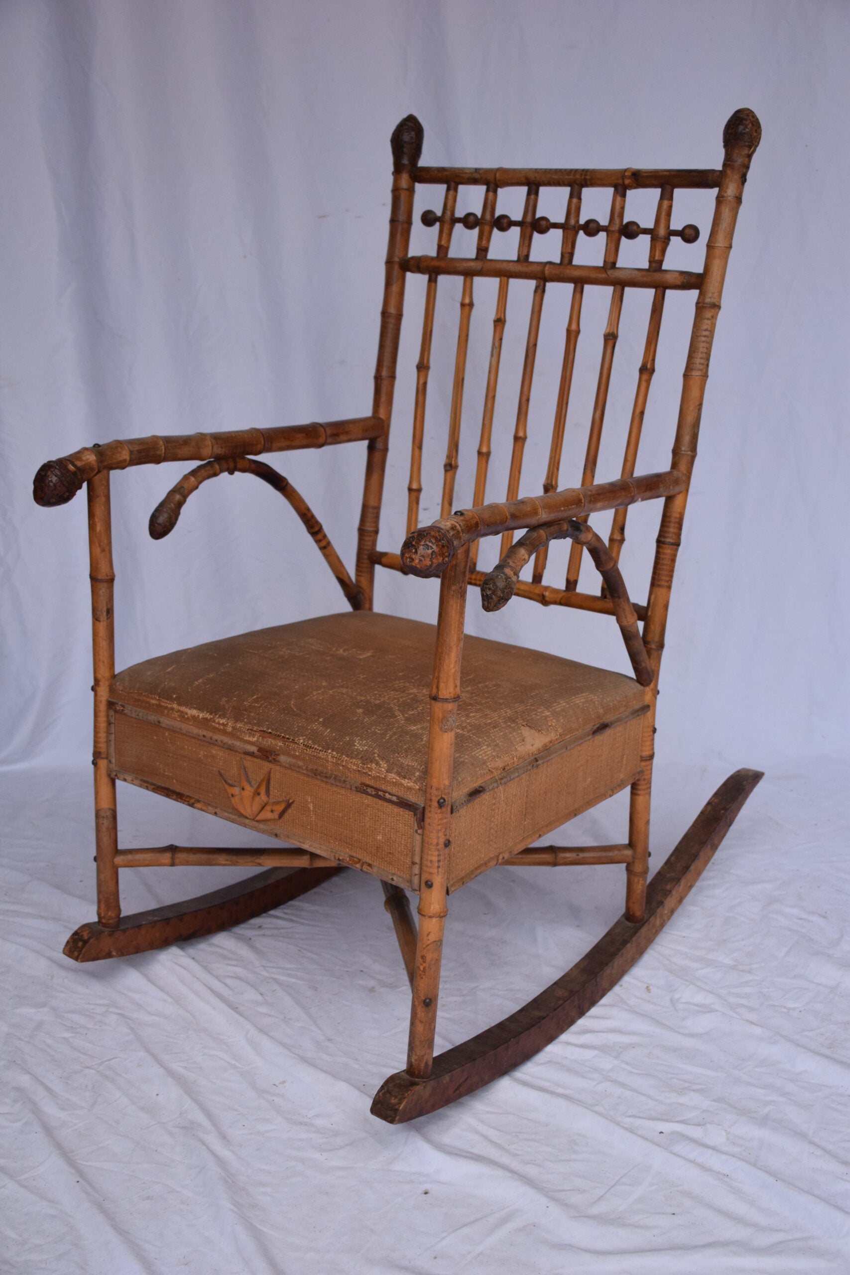 Edwardian Bamboo Rocking Chair