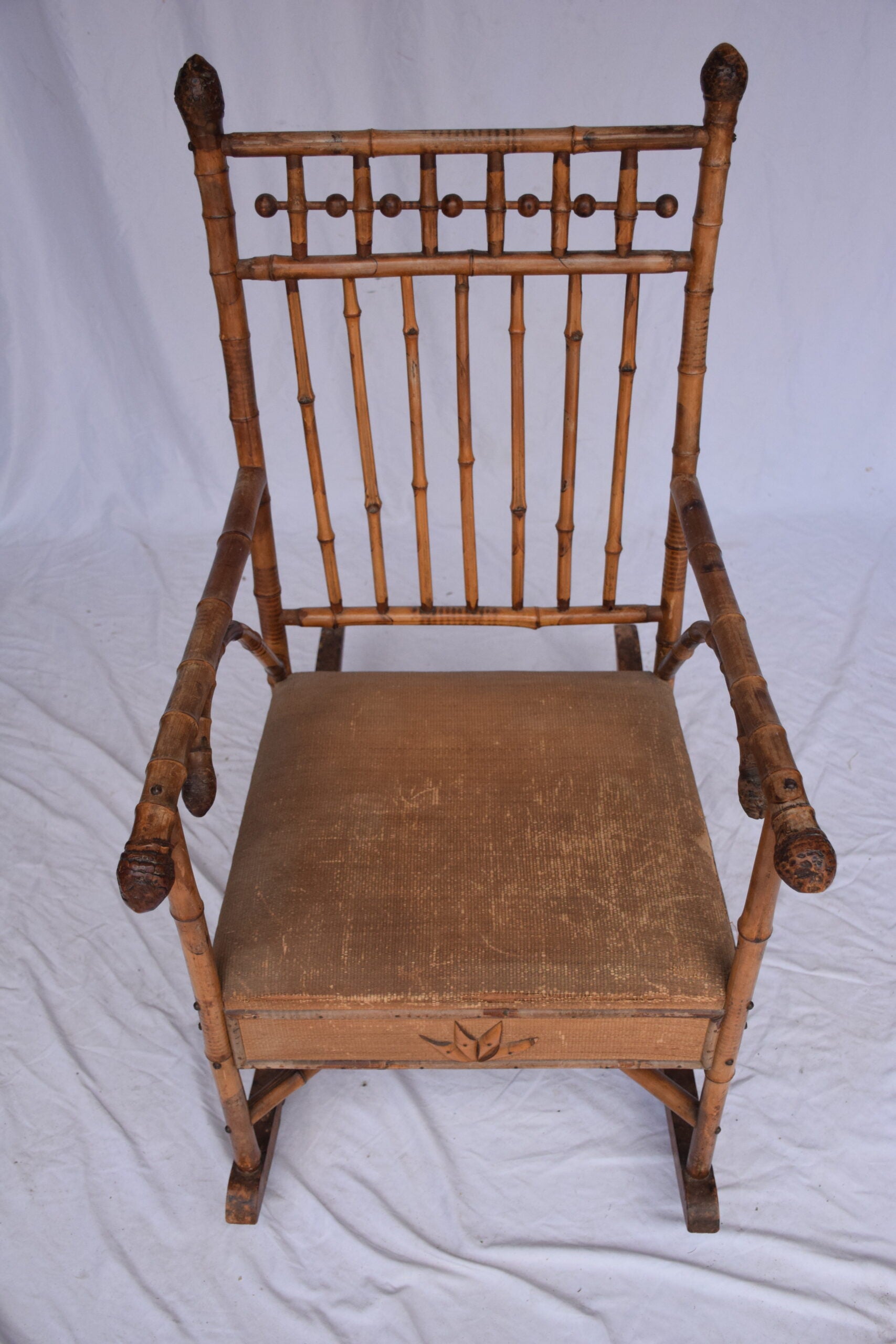 Edwardian Bamboo Rocking Chair