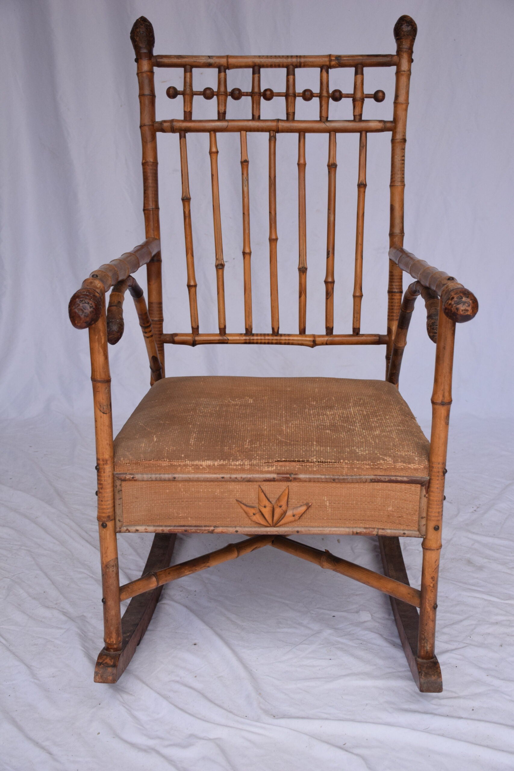 Edwardian Bamboo Rocking Chair