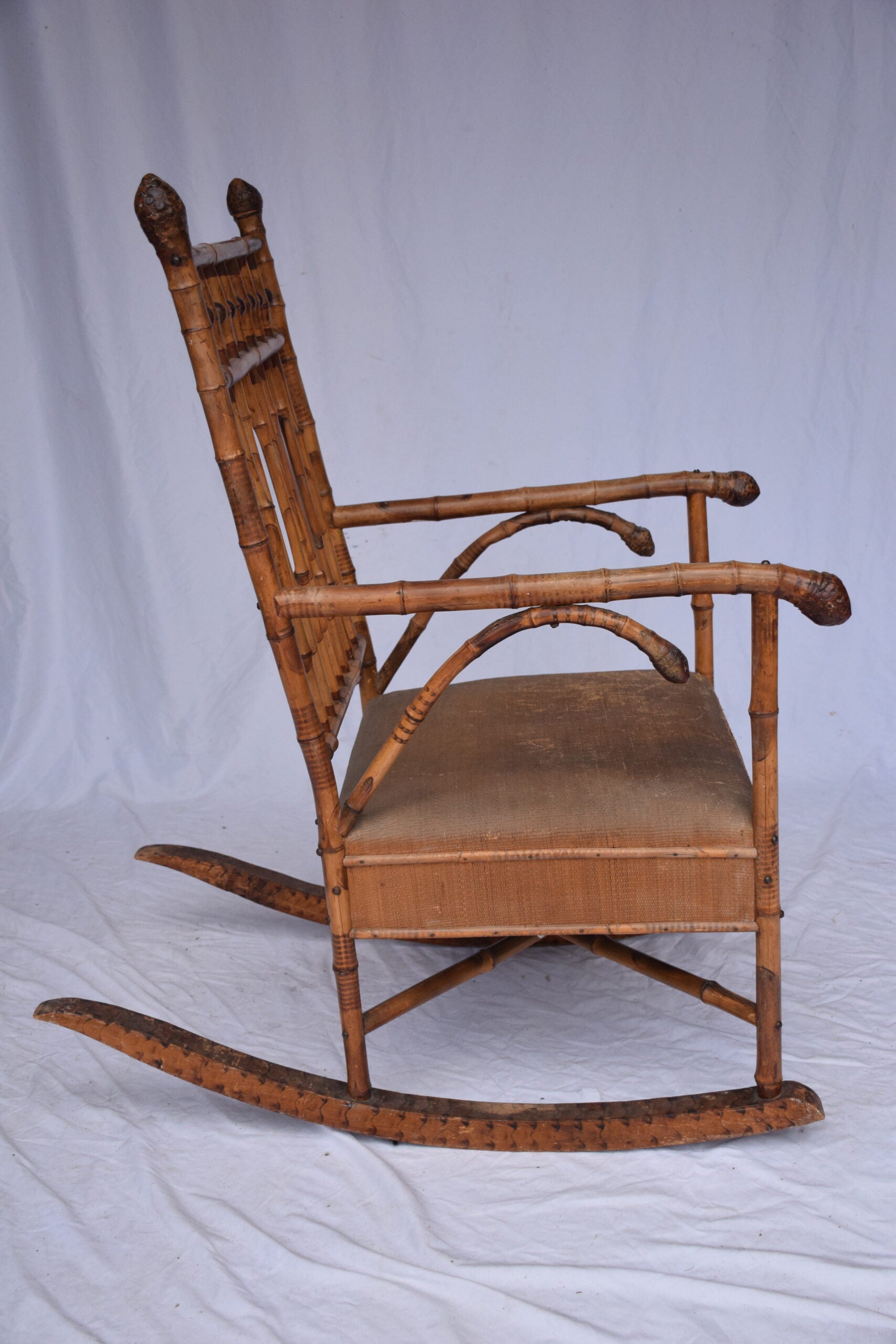 Edwardian Bamboo Rocking Chair