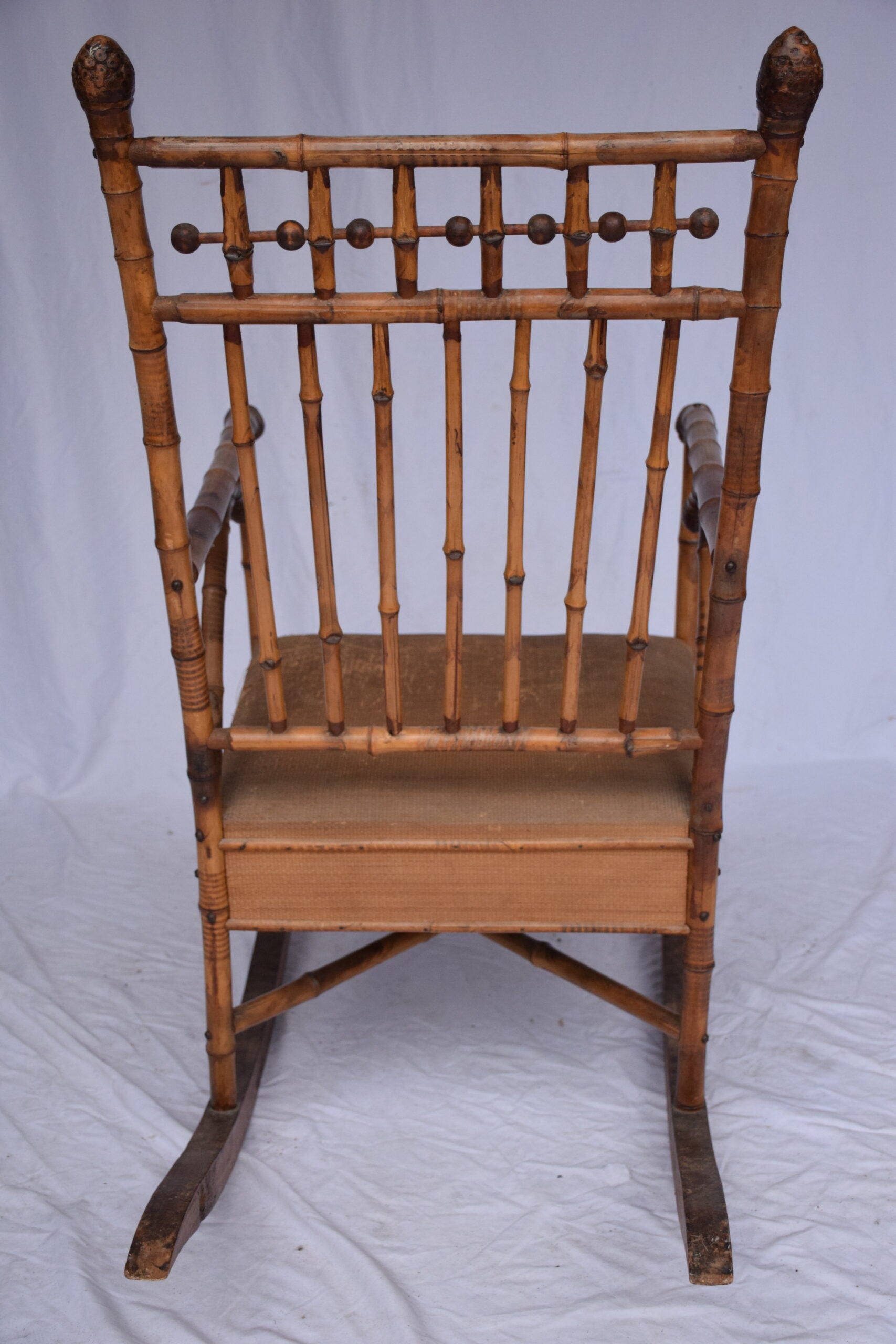 Edwardian Bamboo Rocking Chair