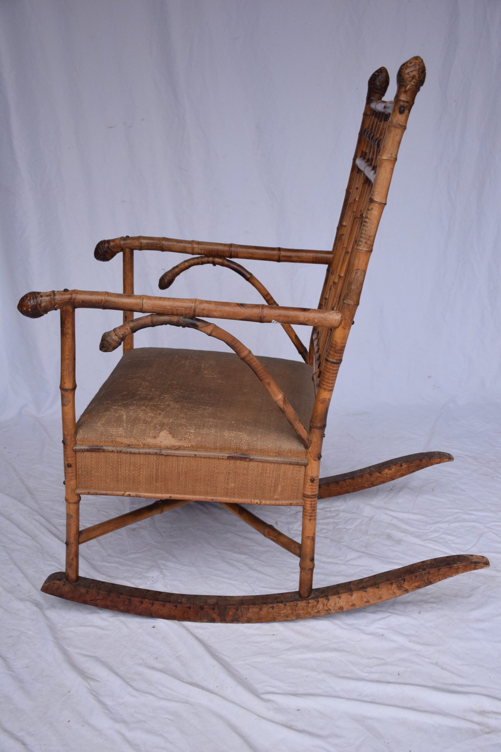 Edwardian Bamboo Rocking Chair