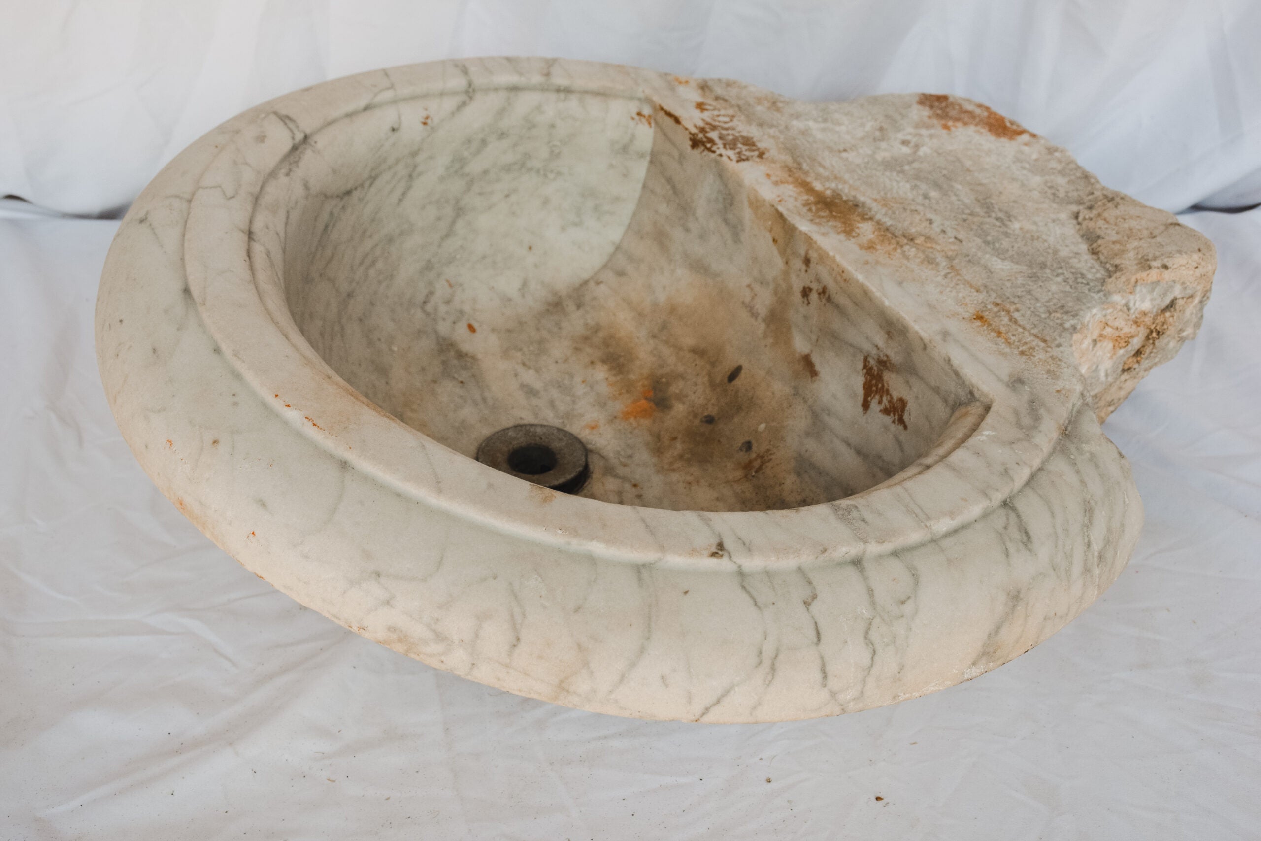 Antique White Marble Sink