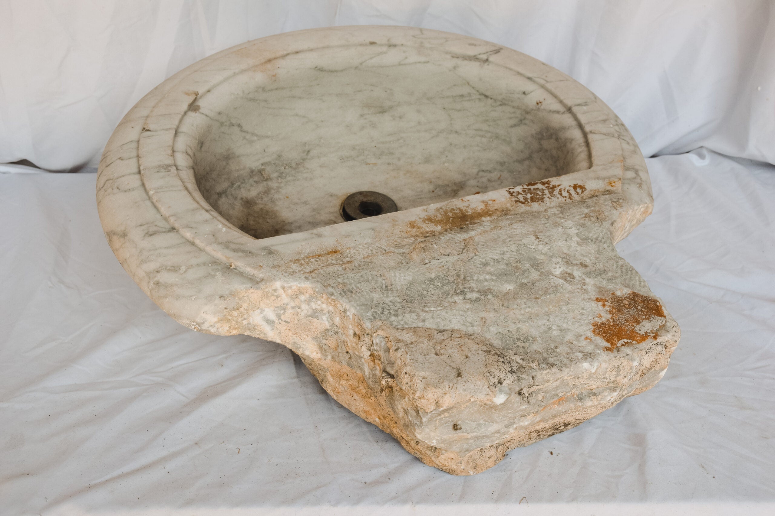 Antique White Marble Sink