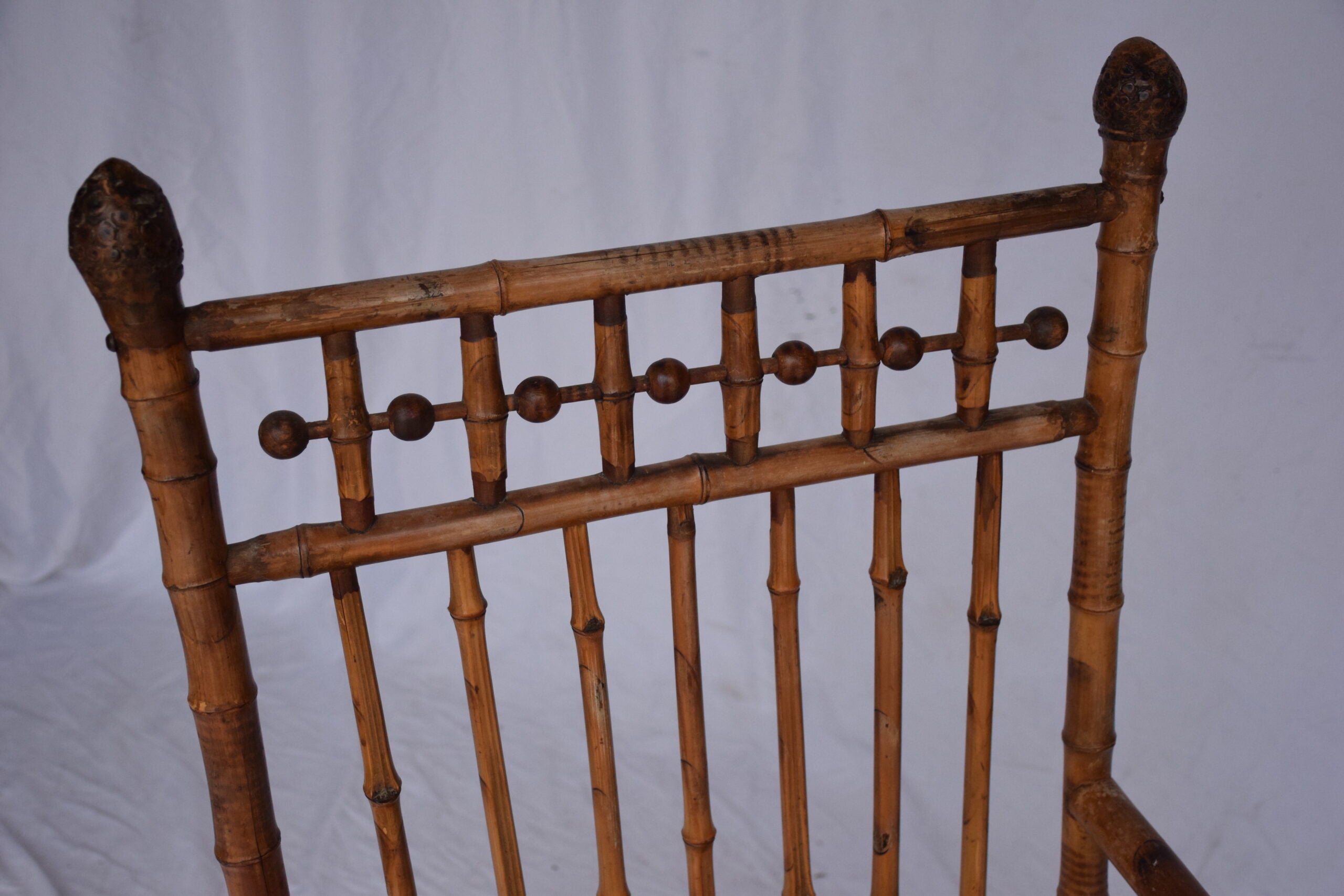 Edwardian Bamboo Rocking Chair