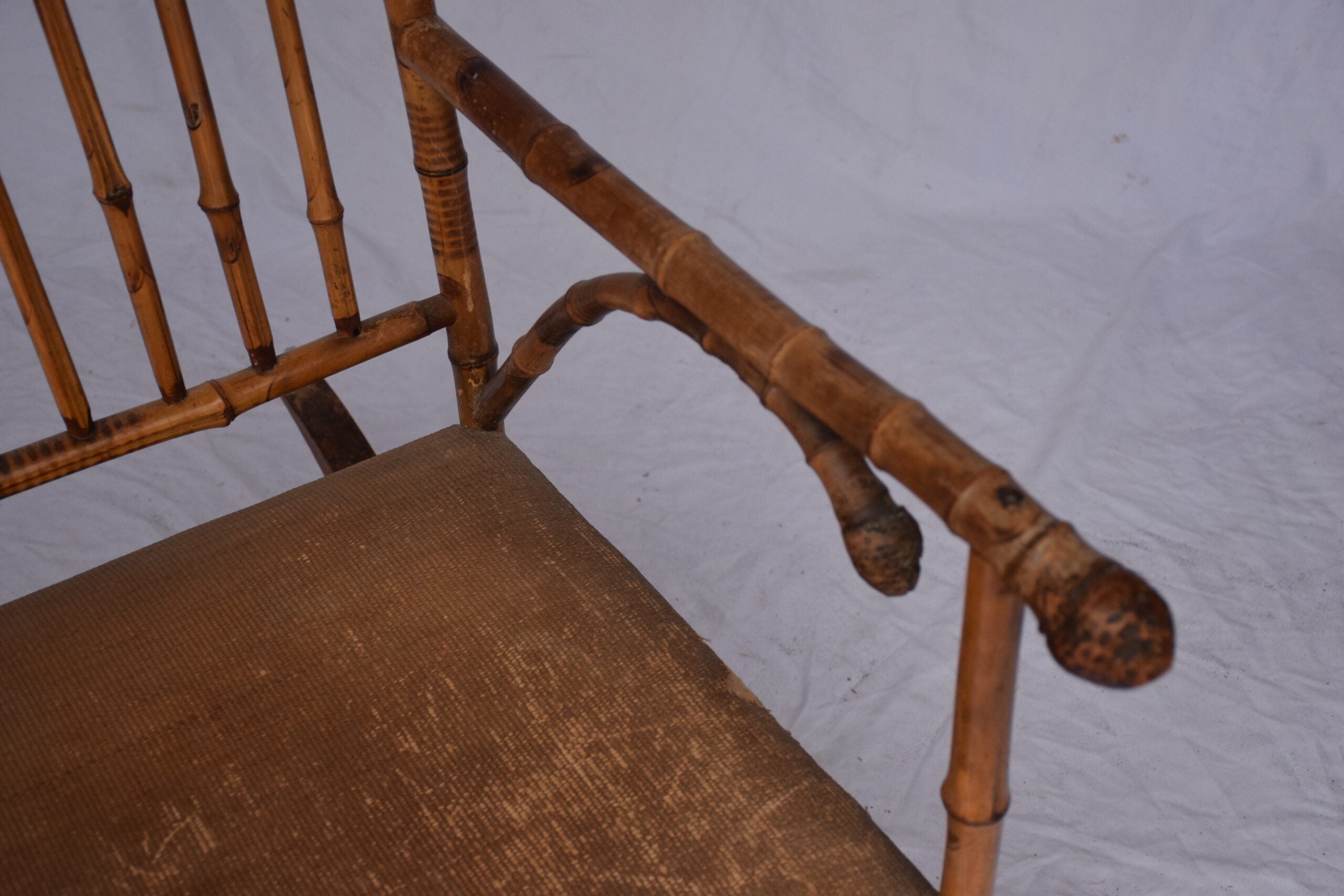 Edwardian Bamboo Rocking Chair