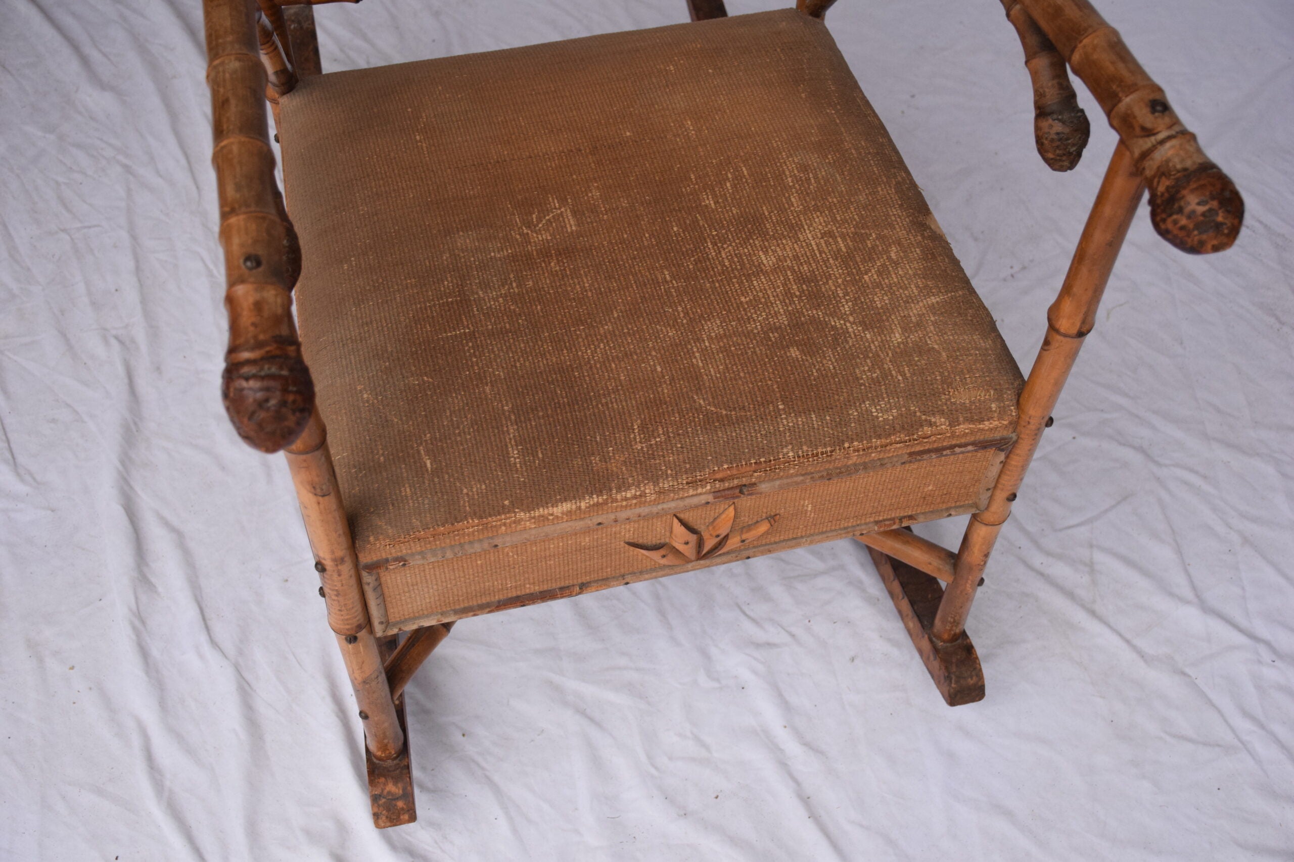 Edwardian Bamboo Rocking Chair