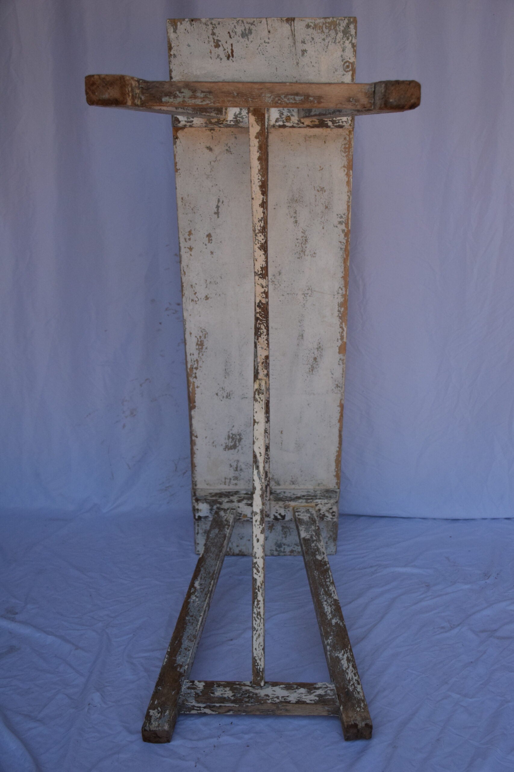 Italian Single Slab Trestle Console Table
