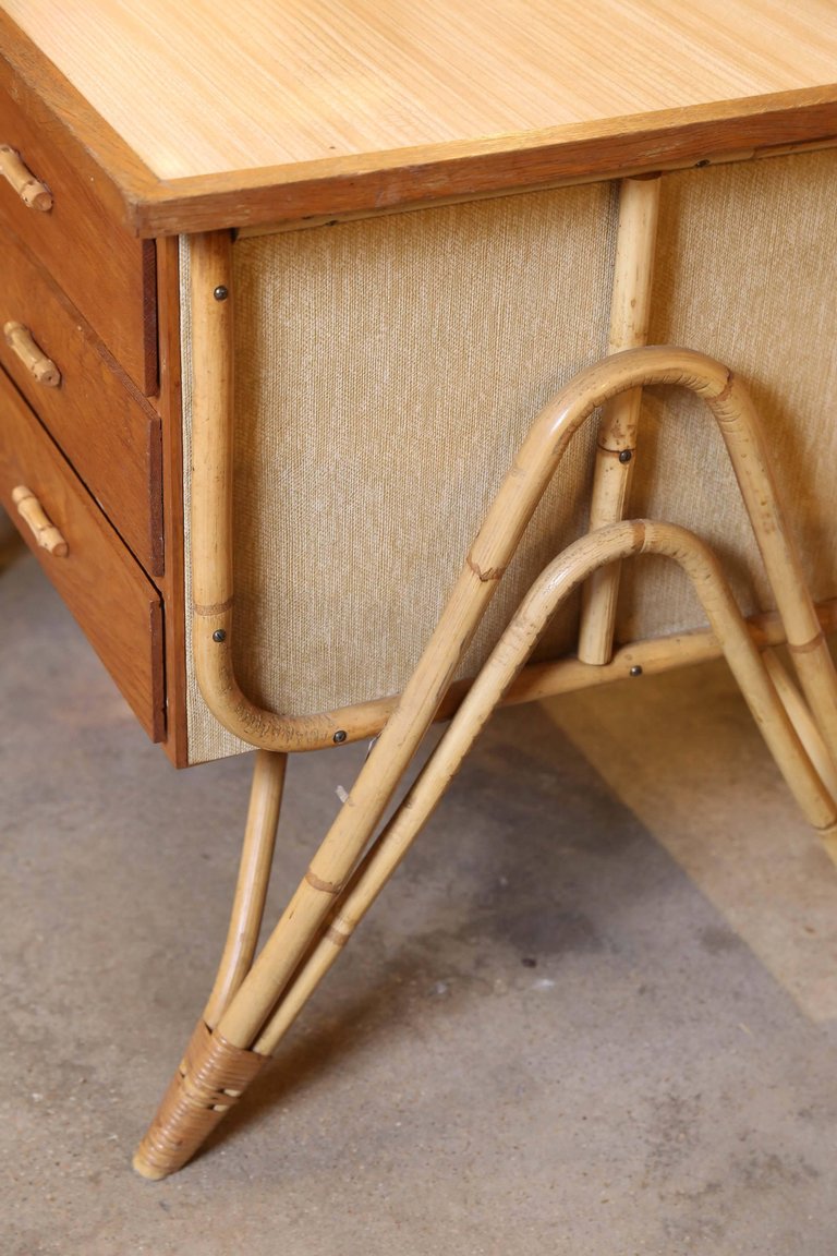 Bamboo Desk and Chair