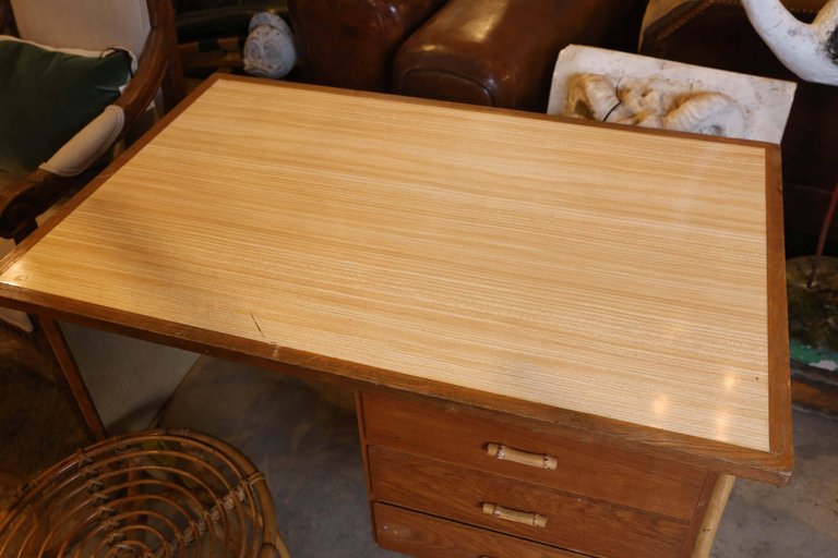 Bamboo Desk and Chair