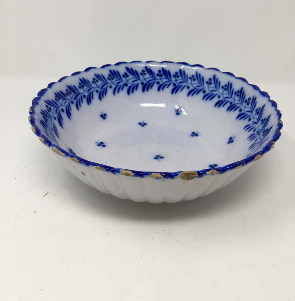 Painted Blue Bowl