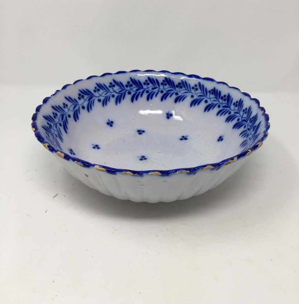 Painted Blue Bowl
