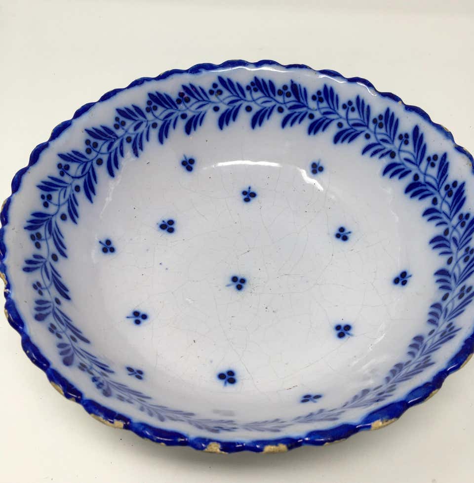 Painted Blue Bowl