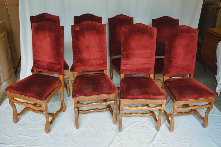 Set of 8 Os de Mouton Chairs