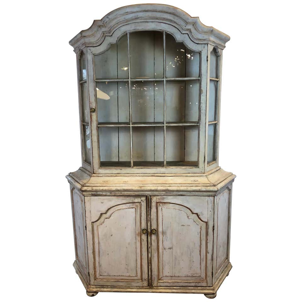 Dutch Glass Front Cabinet, 19th Century