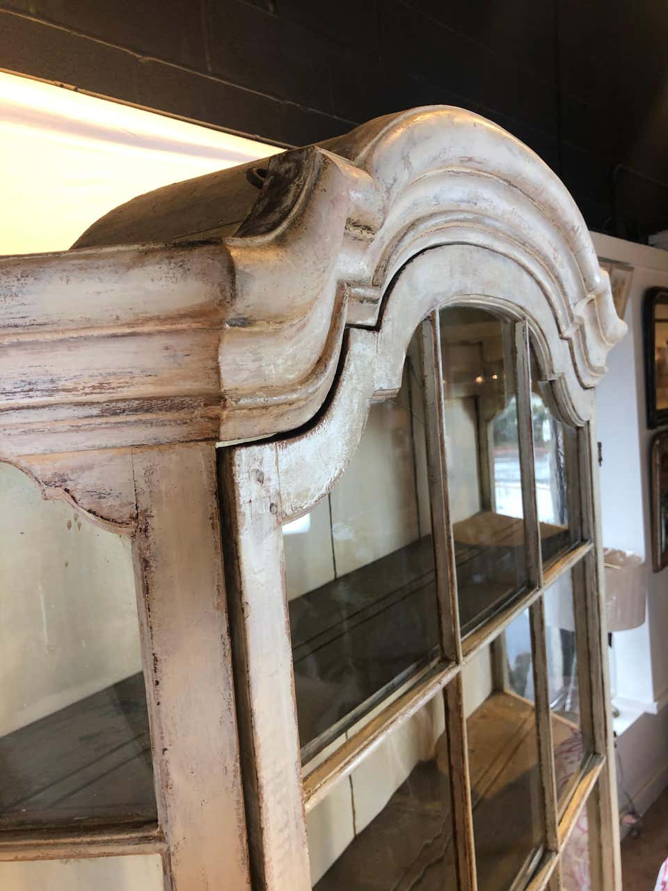 Dutch Glass Front Cabinet, 19th Century