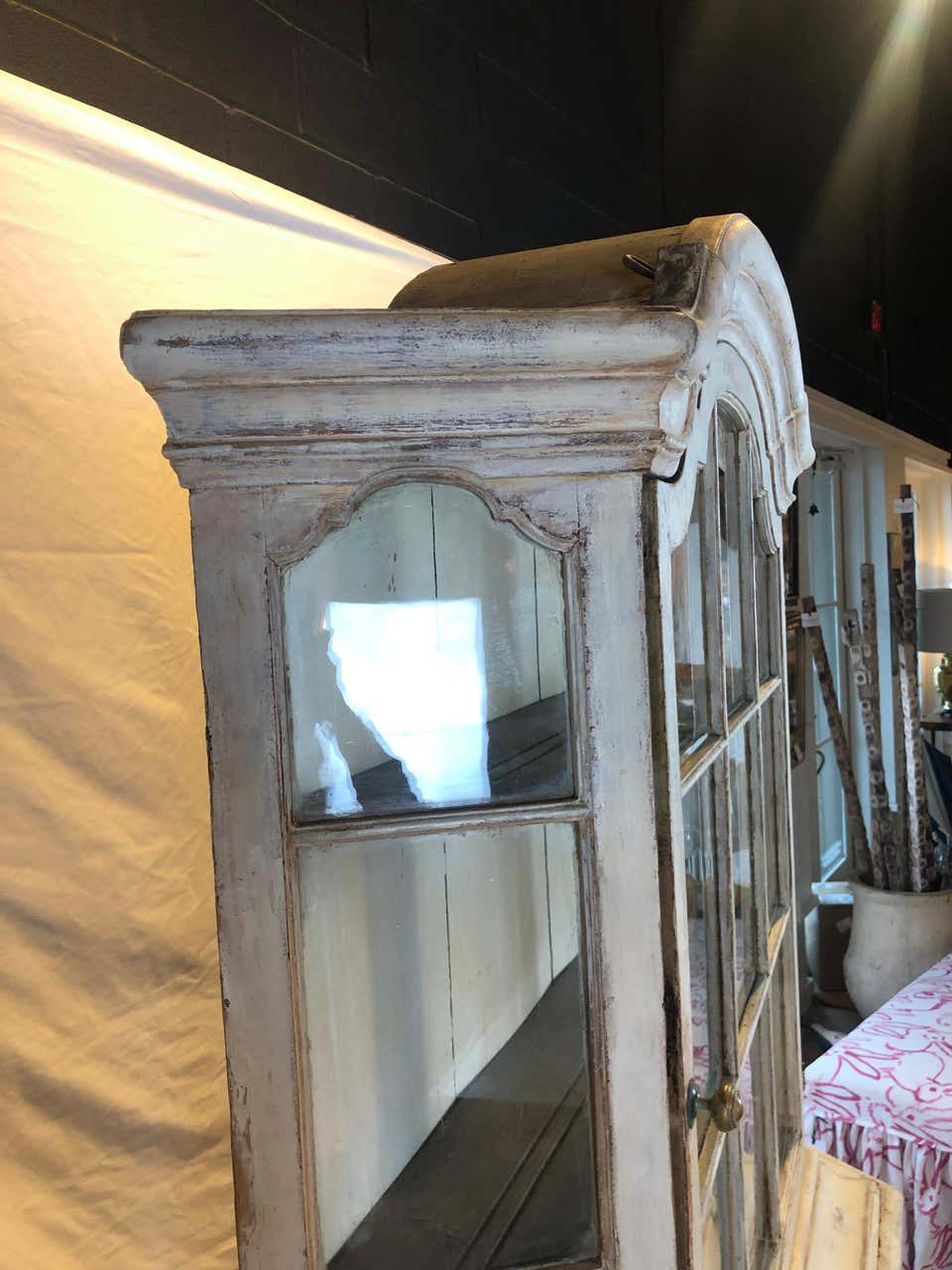 Dutch Glass Front Cabinet, 19th Century