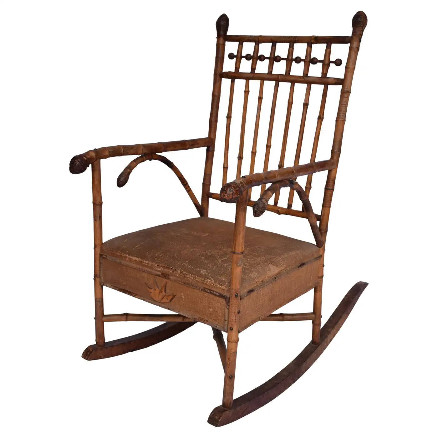 Edwardian Bamboo Rocking Chair