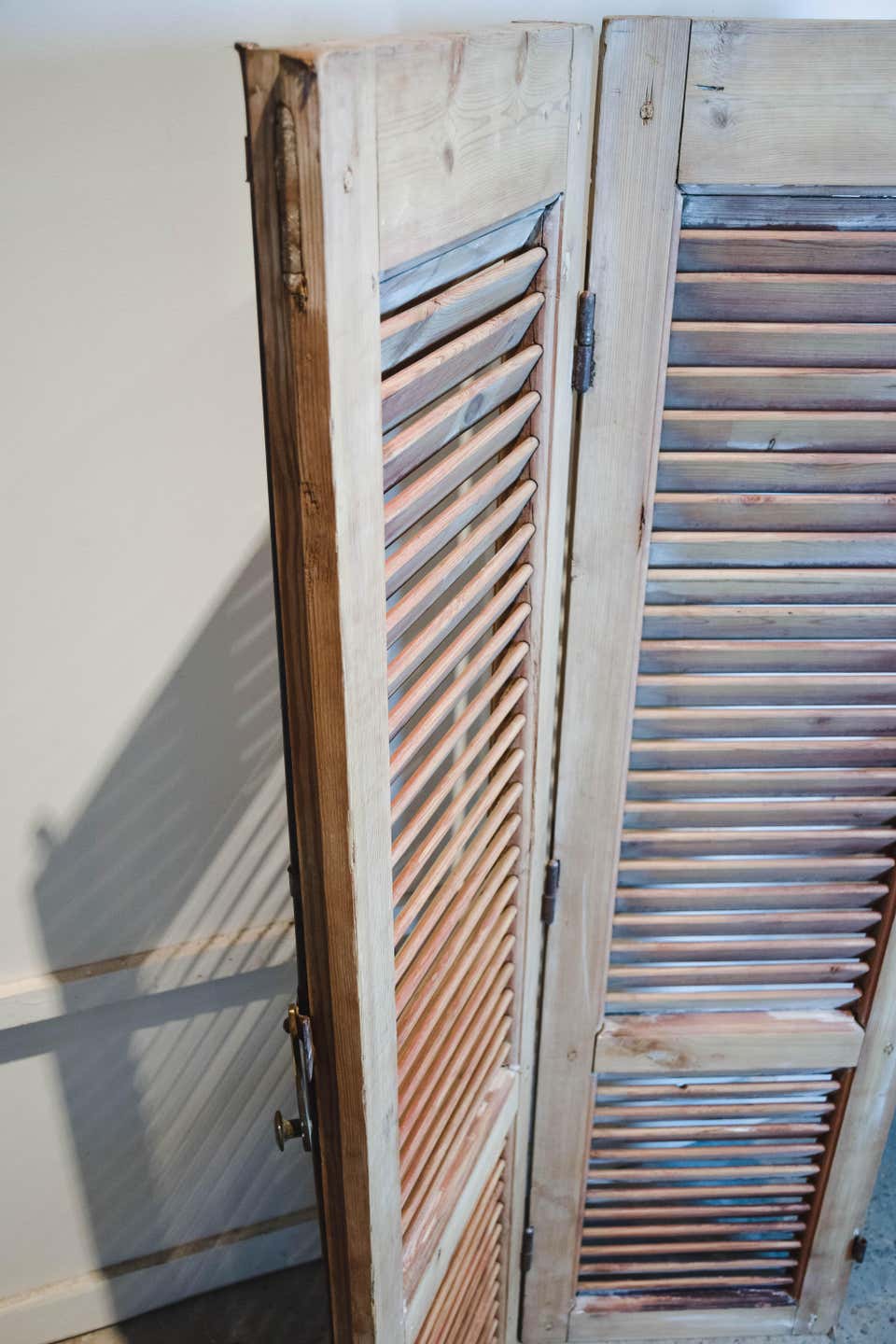 Pair of Hinged Vintage French Shutters