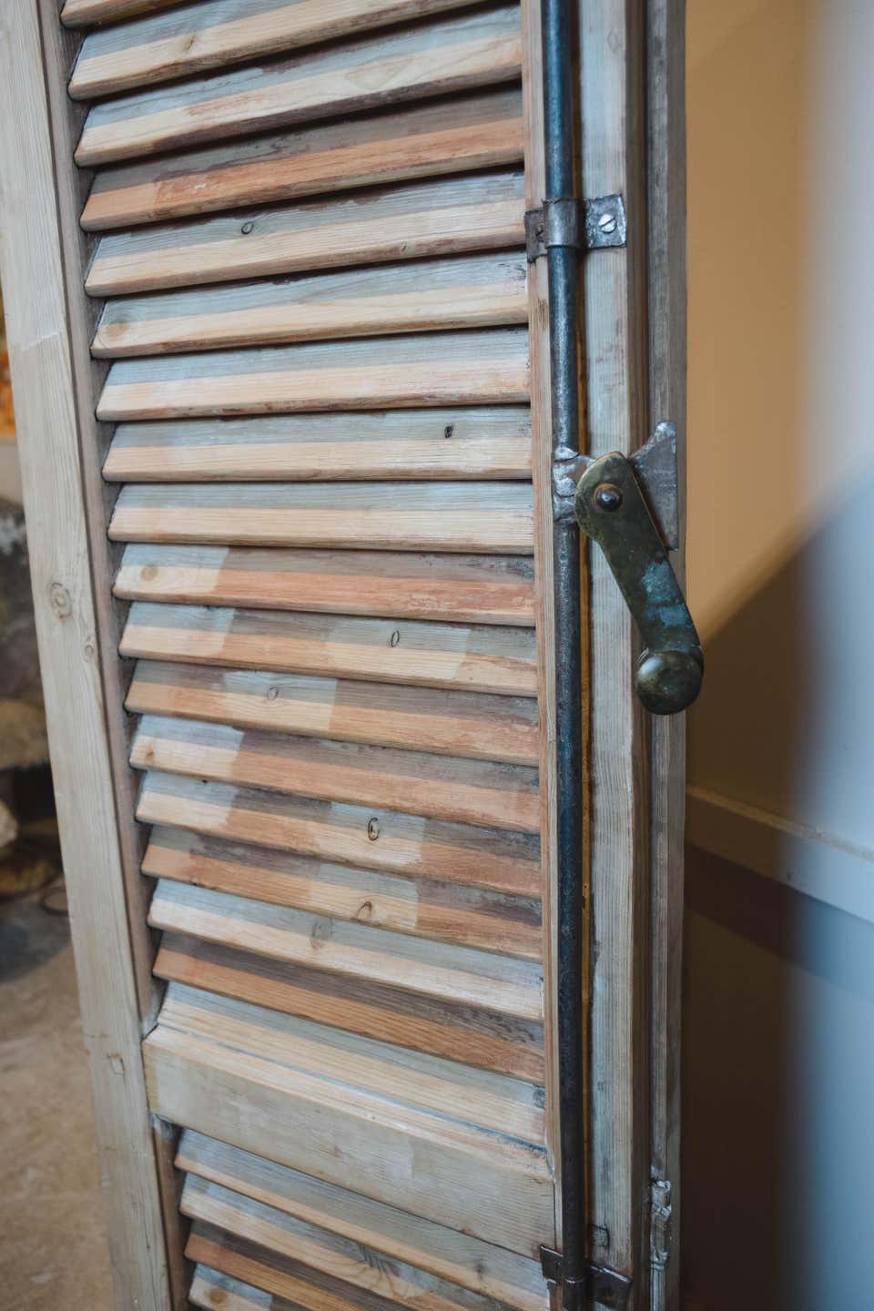Pair of Hinged Vintage French Shutters