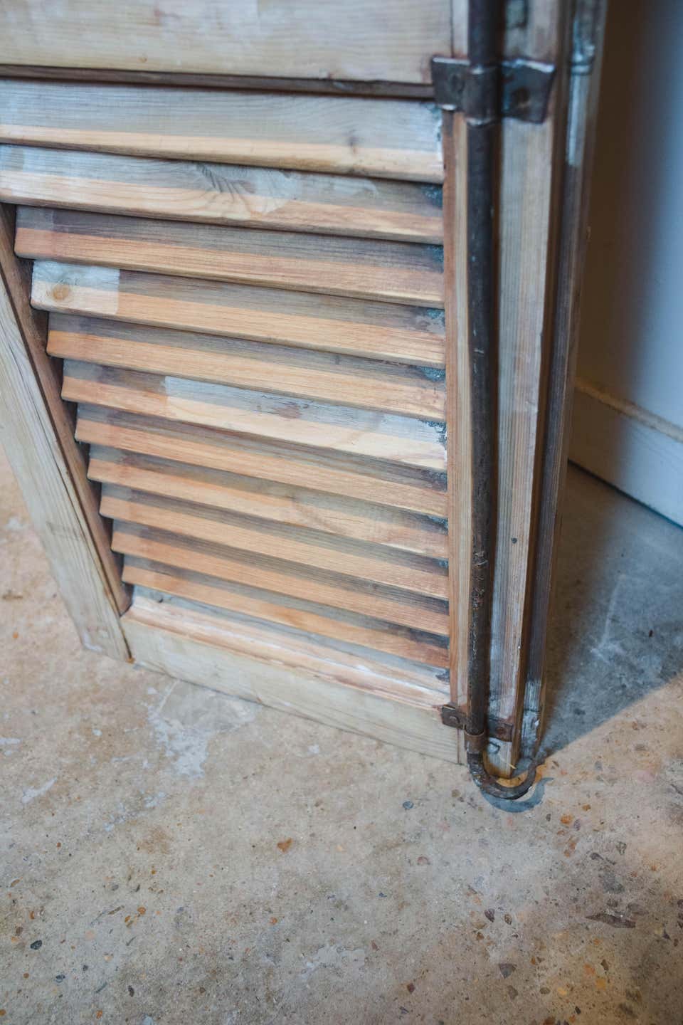 Pair of Hinged Vintage French Shutters