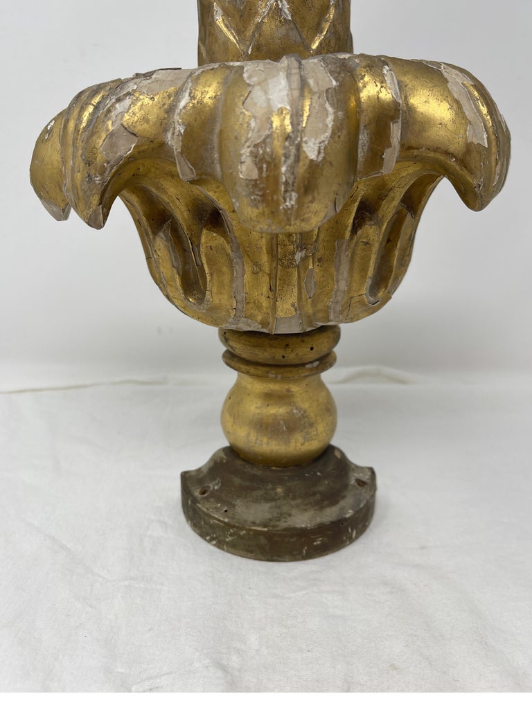 Antique Gold Leaf Finial