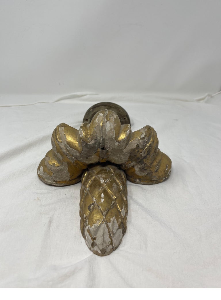 Antique Gold Leaf Finial