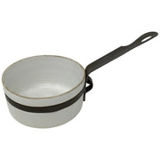 Small Porcelain and Metal Sauce Pan