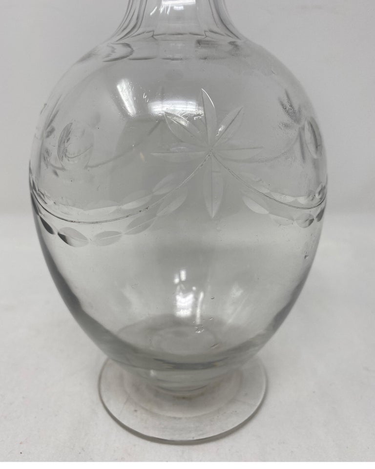 Antique French Decanter with Stopper