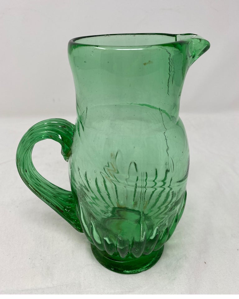 Small French Green Pitcher