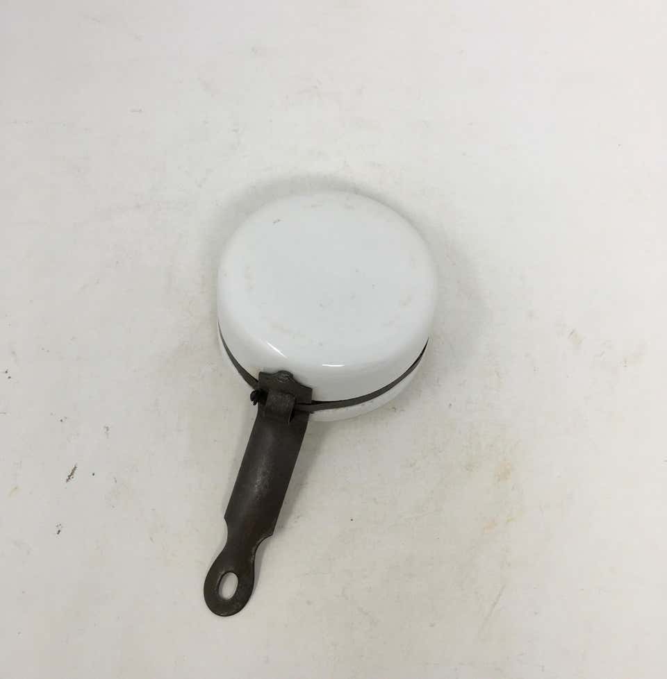 Small Porcelain and Metal Sauce Pan