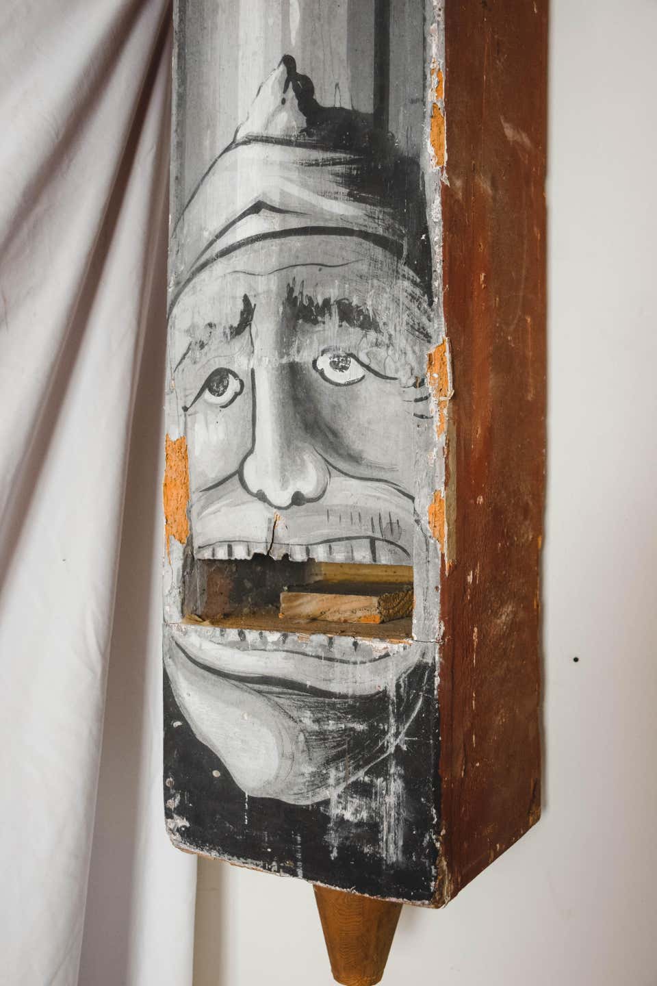 Large Whimsical Antique Wood Organ Pipe Case