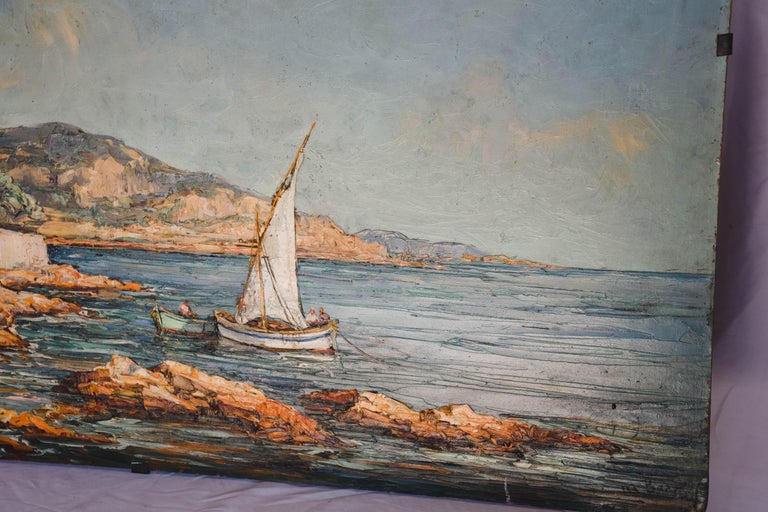 Oil on Panel with Iron Frame