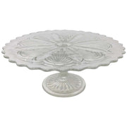 Antique Pedestal Glass Cake Patisserie Stand