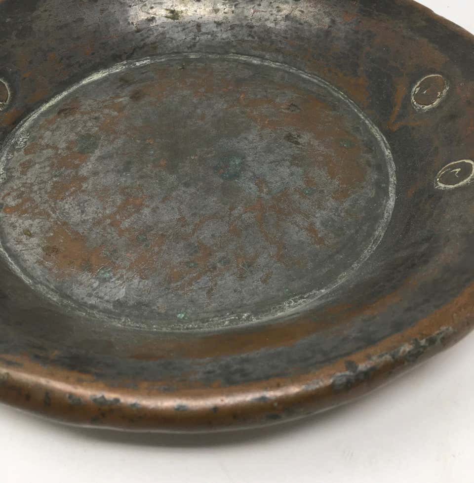 Round Copper Pot with Handles