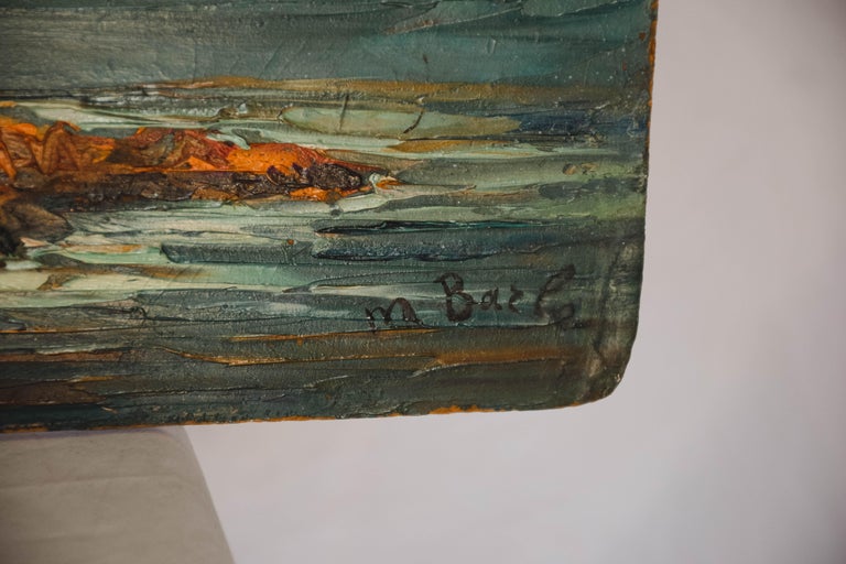 Oil on Panel with Iron Frame