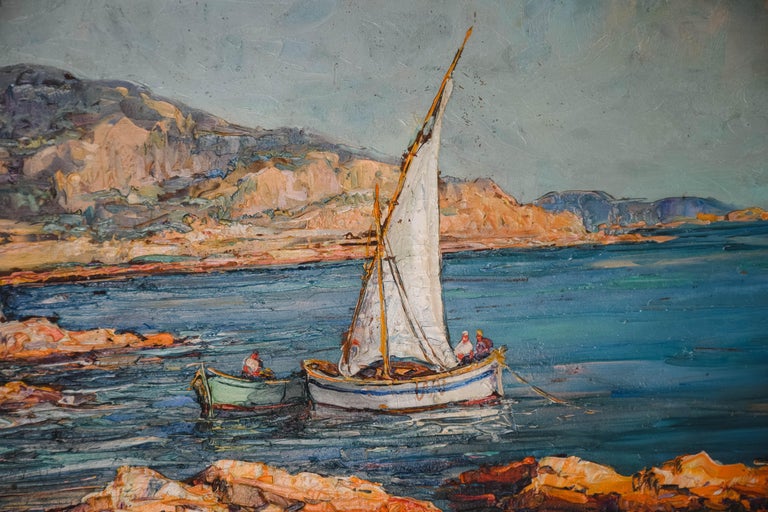 Oil on Panel with Iron Frame