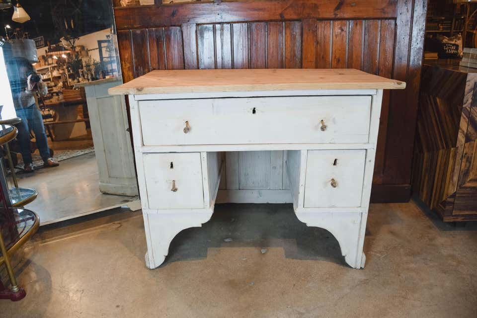 Antique Painted Shop Counter