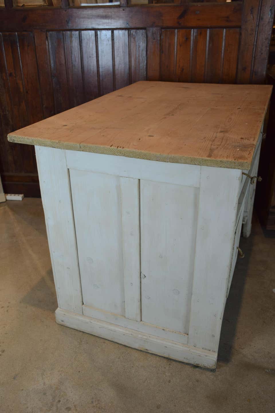 Antique Painted Shop Counter