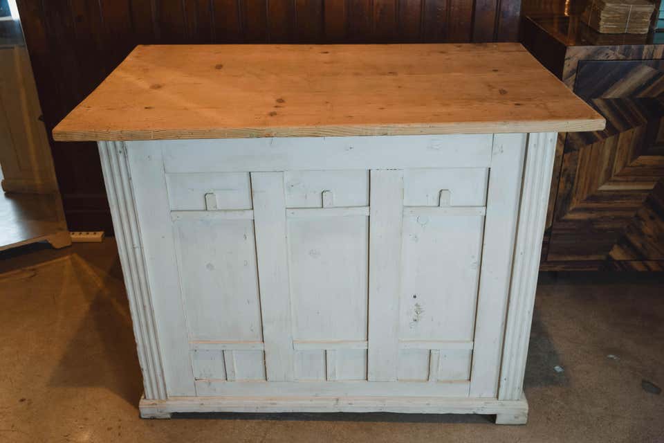 Antique Painted Shop Counter