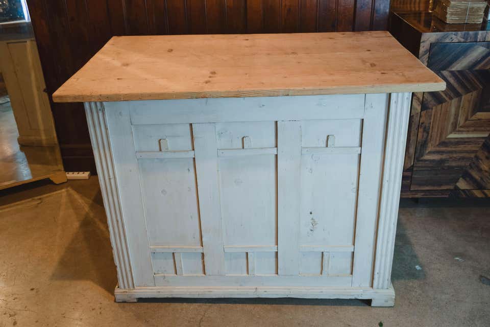 Antique Painted Shop Counter